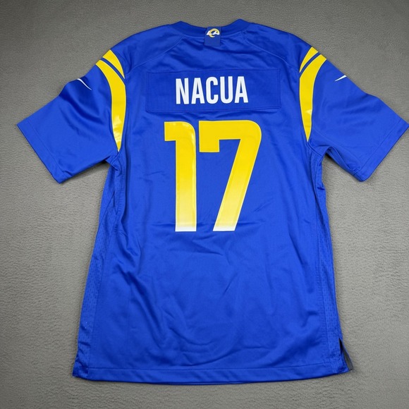 Puka Nacua Jersey Mens Medium Los Angeles Rams Football Blue NFL Nike 17